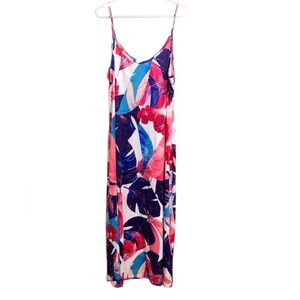 Unbranded long summer dress with stretch. Beautiful floral  colors.